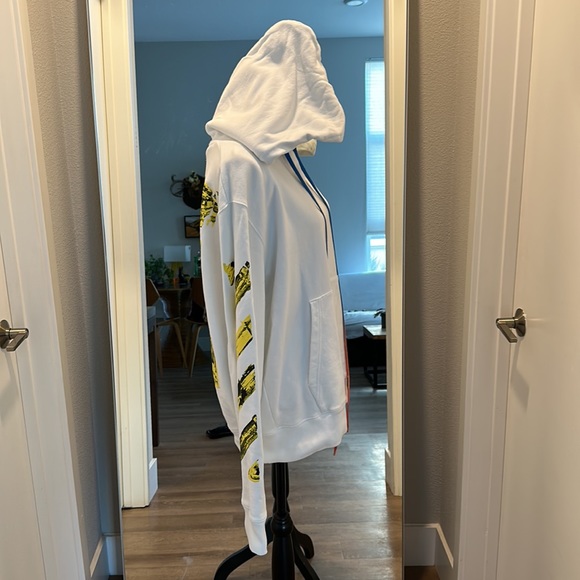 OFF-WHITE C/O VIRGIL ABLOH Acrylic Arrows Hoodie New - Picture 6 of 13